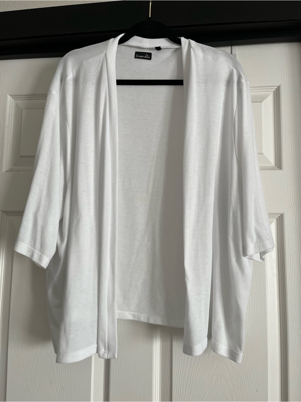 Open-Front Short Sleeve Cardigan Sz 4XL